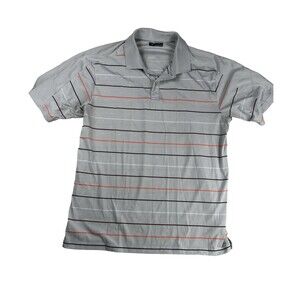 Callaway Men's SizeXXL Short Sleeve  Polo Shirt Gray Golf Stripped Collard